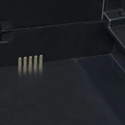 Topdeal Armoire De Rangement De Jardin Avec 1 étagère Noir Et Gris -Rangement de jardin Soldes 23248701 5