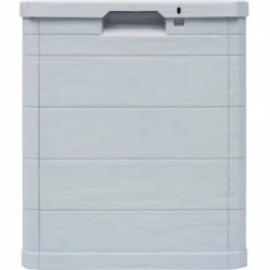 Topdeal Boîte De Rangement De Jardin 90 L Gris Clair -Rangement de jardin Soldes 23278906 4