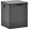 Topdeal Boîte De Rangement De Jardin 90 L Marron