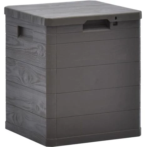 Topdeal Boîte De Rangement De Jardin 90 L Marron 3 Topdeal Boîte De Rangement De Jardin 90 L Marron