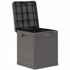 Topdeal Boîte De Rangement De Jardin 90 L Marron 9 Topdeal Boîte De Rangement De Jardin 90 L Marron -Rangement de jardin Soldes 23278946 3