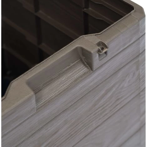 Topdeal Boîte De Rangement De Jardin 90 L Marron 7 Topdeal Boîte De Rangement De Jardin 90 L Marron – Image 5