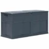 Topdeal Boîte De Rangement De Jardin 320 L Noir