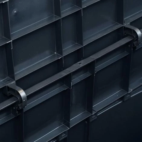 Topdeal Boîte De Rangement De Jardin 320 L Noir 4 Topdeal Boîte De Rangement De Jardin 320 L Noir – Image 2