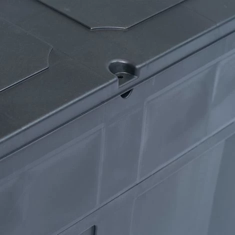 Topdeal Boîte De Rangement De Jardin 320 L Noir 7 Topdeal Boîte De Rangement De Jardin 320 L Noir – Image 5