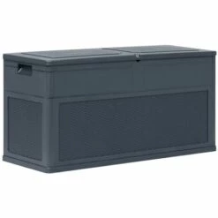 Topdeal Boîte De Rangement De Jardin 320 L Anthracite