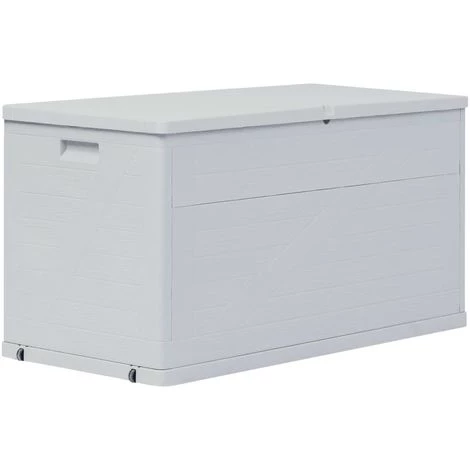 Topdeal Boîte De Rangement De Jardin 420 L Gris Clair 3 Topdeal Boîte De Rangement De Jardin 420 L Gris Clair