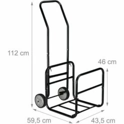 Relaxdays Chariot à Bois, 2 En 1, Panier à Bûches Avec Roues, En Acier, Jusqu’à 45 Kg, Transport & Rangement, Noir 11 Relaxdays Chariot à Bois, 2 En 1, Panier à Bûches Avec Roues, En Acier, Jusqu’à 45 Kg, Transport & Rangement, Noir -Rangement de jardin Soldes 23390416 5