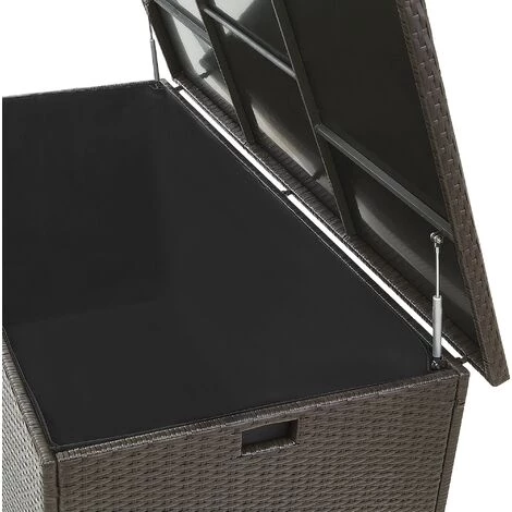 BELIANI Coffre En Rotin Marron 155 X 75 Cm - Marron 7 BELIANI Coffre En Rotin Marron 155 X 75 Cm - Marron – Image 5