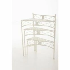 CLP Échelle à Fleurs En Fer SWING Blanc 9 CLP Échelle à Fleurs En Fer SWING Blanc -Rangement de jardin Soldes 23765645 3