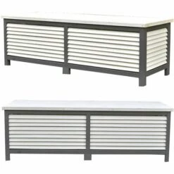 Melko Boîte Rembourrée 140CM Boîte à Coussins Boîte De Jardin Boîte à Outils Boîte Rembourrée ?? -Rangement de jardin Soldes 24033848 2