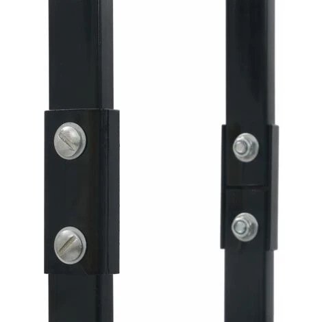 ASUPERMALL Portant De Bois De Chauffage Noir 80x25x200 Cm Acier 4 ASUPERMALL Portant De Bois De Chauffage Noir 80x25x200 Cm Acier – Image 2