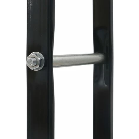 ASUPERMALL Portant De Bois De Chauffage Noir 80x25x200 Cm Acier 7 ASUPERMALL Portant De Bois De Chauffage Noir 80x25x200 Cm Acier – Image 5