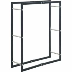 ASUPERMALL Portant De Bois De Chauffage Noir 80x25x100 Cm Acier 10 ASUPERMALL Portant De Bois De Chauffage Noir 80x25x100 Cm Acier -Rangement de jardin Soldes 24165948 4