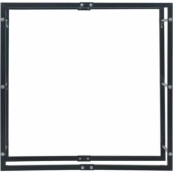 ASUPERMALL Portant De Bois De Chauffage Noir 100x25x100 Cm Acier