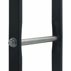 ASUPERMALL Portant De Bois De Chauffage Noir 100x25x100 Cm Acier -Rangement de jardin Soldes 24165953 4