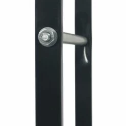 ASUPERMALL Portant De Bois De Chauffage Noir 80x25x150 Cm Acier