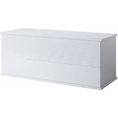 DESIGN AMEUBLEMENT Coffre De Rangement | 100 X 40 X 40cm | Blanc Finition Brillante | Modèle ARIEL - Blanc 3 DESIGN AMEUBLEMENT Coffre De Rangement | 100 X 40 X 40cm | Blanc Finition Brillante | Modèle ARIEL - Blanc