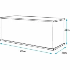 DESIGN AMEUBLEMENT Coffre De Rangement | 100 X 40 X 40cm | Blanc Finition Brillante | Modèle ARIEL - Blanc 9 DESIGN AMEUBLEMENT Coffre De Rangement | 100 X 40 X 40cm | Blanc Finition Brillante | Modèle ARIEL - Blanc -Rangement de jardin Soldes 24400467 4