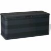 Hommoo Boite De Rangement De Jardin Noir 117x45x56 Cm HDV27995 -Rangement de jardin Soldes 25140932 1