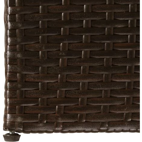 Hommoo Boite De Stockage De Jardin Marron 150x100x100cm Resine Tressee HDV28453 6 Hommoo Boite De Stockage De Jardin Marron 150x100x100cm Resine Tressee HDV28453 – Image 4