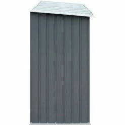 Hommoo Abri De Stockage De Bois Acier Galvanise 330x84x152 Cm Gris HDV29039 -Rangement de jardin Soldes 25141849 4