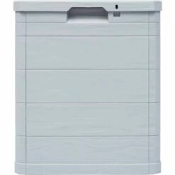 Hommoo Boite De Rangement De Jardin 90 L Gris Clair HDV29808 -Rangement de jardin Soldes 25142470 4