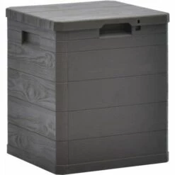 Hommoo Boite De Rangement De Jardin 90 L Marron HDV29810