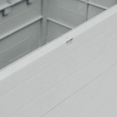 Hommoo Boite De Rangement De Jardin 420 L Gris Clair HDV29816 6 Hommoo Boite De Rangement De Jardin 420 L Gris Clair HDV29816 – Image 4