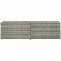 Hommoo Boite De Rangement De Jardin Resine Tressee 200x50x60 Cm Gris HDV30009 9 Hommoo Boite De Rangement De Jardin Resine Tressee 200x50x60 Cm Gris HDV30009 -Rangement de jardin Soldes 25142701 3