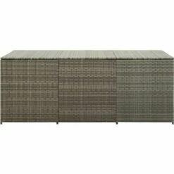 Hommoo Boite De Rangement De Jardin Resine Tressee 180x90x75 Cm Gris HDV30012 11 Hommoo Boite De Rangement De Jardin Resine Tressee 180x90x75 Cm Gris HDV30012 -Rangement de jardin Soldes 25142711 5