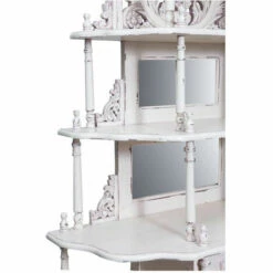 BISCOTTINI Etagere En Bois D'acajou Massif Finition Noyer L100xPR39xH190 Cm 11 BISCOTTINI Etagere En Bois D'acajou Massif Finition Noyer L100xPR39xH190 Cm -Rangement de jardin Soldes 25148507 5