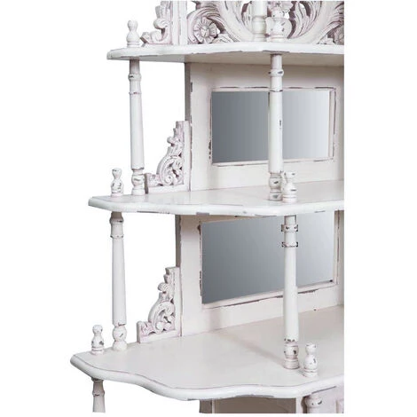 BISCOTTINI Etagere En Bois D'acajou Massif Finition Noyer L100xPR39xH190 Cm 7 BISCOTTINI Etagere En Bois D'acajou Massif Finition Noyer L100xPR39xH190 Cm – Image 5