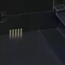 Hommoo Armoire De Rangement De Jardin Avec 3 Etageres Noir Et Gris HDV27990 -Rangement de jardin Soldes 25380789 5