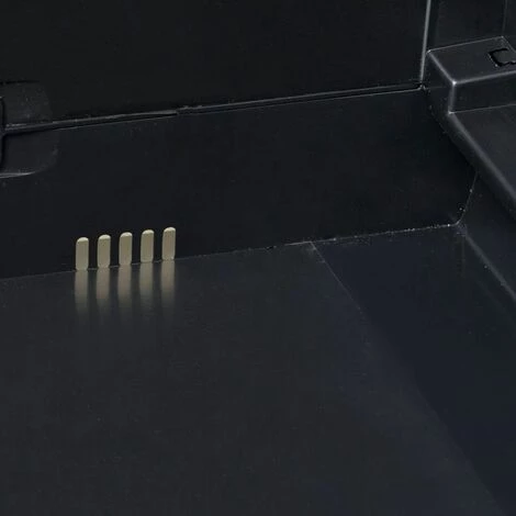 Hommoo Armoire De Rangement De Jardin Avec 2 Etageres Noir HDV27991 7 Hommoo Armoire De Rangement De Jardin Avec 2 Etageres Noir HDV27991 – Image 5