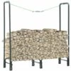 TRUE DEAL Portant De Bois De Chauffage Anthracite 120x35x120 Cm Acier -Rangement de jardin Soldes 26276751 1