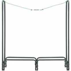 TRUE DEAL Portant De Bois De Chauffage Anthracite 120x35x120 Cm Acier 9 TRUE DEAL Portant De Bois De Chauffage Anthracite 120x35x120 Cm Acier -Rangement de jardin Soldes 26276751 3