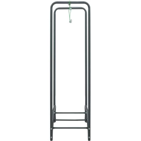 TRUE DEAL Portant De Bois De Chauffage Anthracite 120x35x120 Cm Acier 6 TRUE DEAL Portant De Bois De Chauffage Anthracite 120x35x120 Cm Acier – Image 4