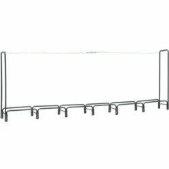 TRUE DEAL Portant De Bois De Chauffage Anthracite 360x35x120 Cm Acier -Rangement de jardin Soldes 26276754 3