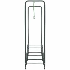 TRUE DEAL Portant De Bois De Chauffage Anthracite 360x35x120 Cm Acier -Rangement de jardin Soldes 26276754 5