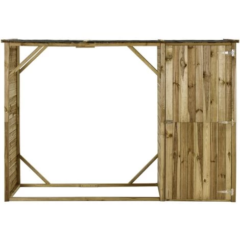 TRUE DEAL Abri D'outils De Jardin Pin 253 X 80 X 170 Cm 4 TRUE DEAL Abri D'outils De Jardin Pin 253 X 80 X 170 Cm – Image 2