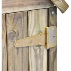 TRUE DEAL Abri à Outils De Jardin Avec Porte 77x37x178cm Pinède Imprégnée -Rangement de jardin Soldes 26367958 5