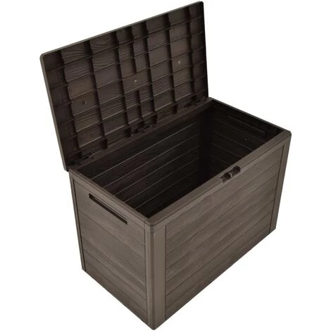 TRUE DEAL Boîte De Rangement De Jardin Marron 78x44x55 Cm 7 TRUE DEAL Boîte De Rangement De Jardin Marron 78x44x55 Cm – Image 5