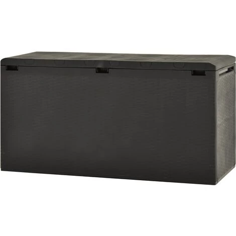 TRUE DEAL Boîte De Rangement De Jardin Anthracite 114x47x60 Cm 5 TRUE DEAL Boîte De Rangement De Jardin Anthracite 114x47x60 Cm – Image 3