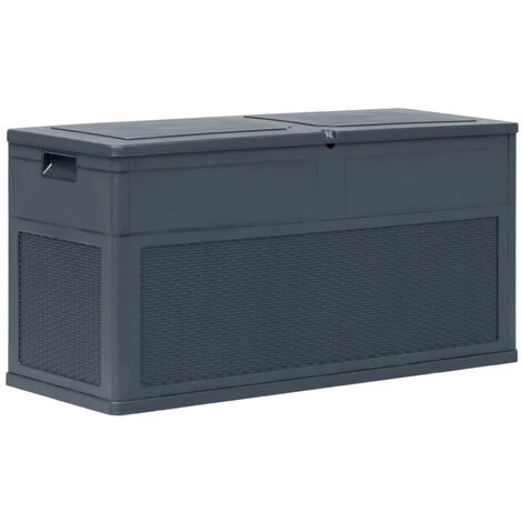 ASUPERMALL Boite De Rangement De Jardin 320 L Anthracite 3 ASUPERMALL Boite De Rangement De Jardin 320 L Anthracite