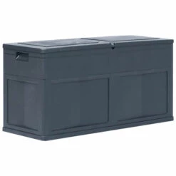 ASUPERMALL Boite De Rangement De Jardin 320 L Noir