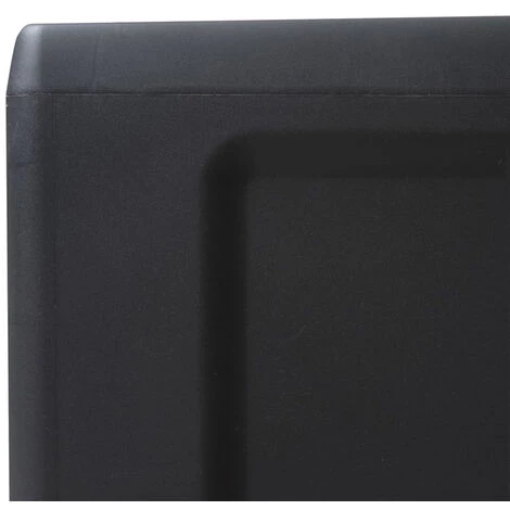 ASUPERMALL Armoire De Rangement De Jardin Avec 1 Etagere Noir 4 ASUPERMALL Armoire De Rangement De Jardin Avec 1 Etagere Noir – Image 2