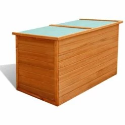 YOUTHUP Boîte De Rangement De Jardin 126 X 72 X 72 Cm Bois - Brun