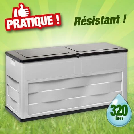 OUTIROR Coffre De Rangement Extérieur, Volume 320 Litres 3 OUTIROR Coffre De Rangement Extérieur, Volume 320 Litres