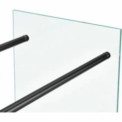 Range-bûches Oshawa 60 X 100 X 35 Cm Verre Transparent Noir [en.casa] -Rangement de jardin Soldes 27571820 5